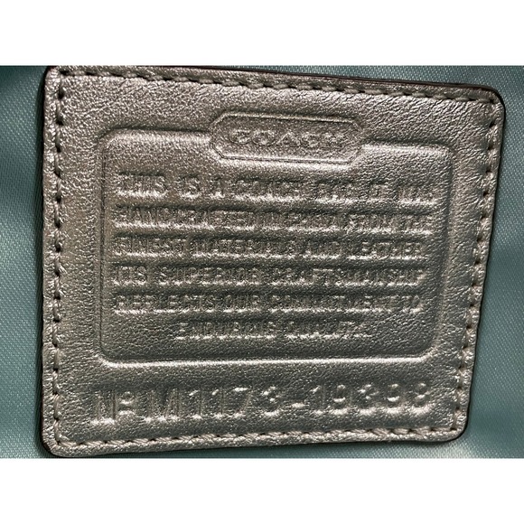 Coach Chelsea Jayden Metallic Leather Carryall Satchel Tote Bag M1173-19398 - Picture 11 of 11